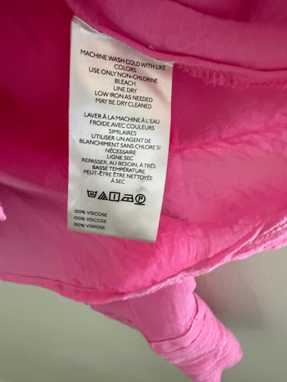 MAEVE Danielle Kroll X Sheer Chiffon Buttondown Shirt - Hot Pink-medium - Picture 9 of 12